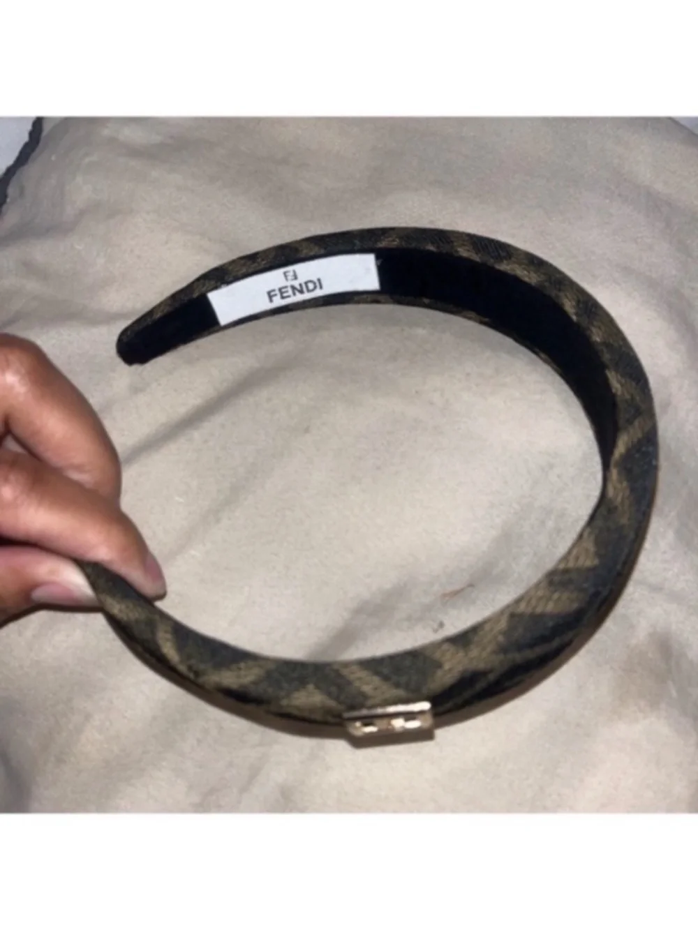 Brown & Black Luxury Printed FF Headband New